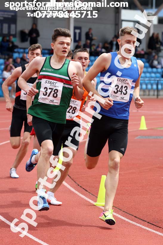 Senior mens 800 metres, Northern Senior and Under-20s Champs., SportsCity, Manchester. Photo: David T. Hewitson/Sports for All Pics